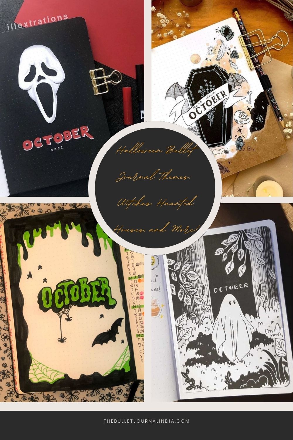 Halloween Bullet Journal Themes: Witches, Haunted Houses, and More
