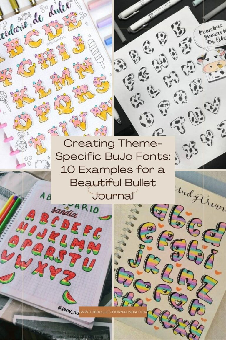 Creating Theme-Specific BuJo Fonts: 10 Examples for a Beautiful Bullet ...
